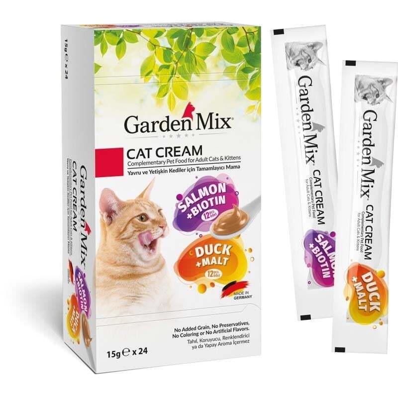 Garden Mix Kedi Kreması Xxl Somon + Ördek 15Gr*24
