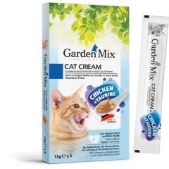 Garden Mix Kedi Kreması Tavuk + Taurin 15Gr*5