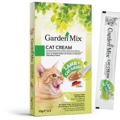 Garden Mix Kedi Kreması Kuzu + Kedi Otu 15Gr*5