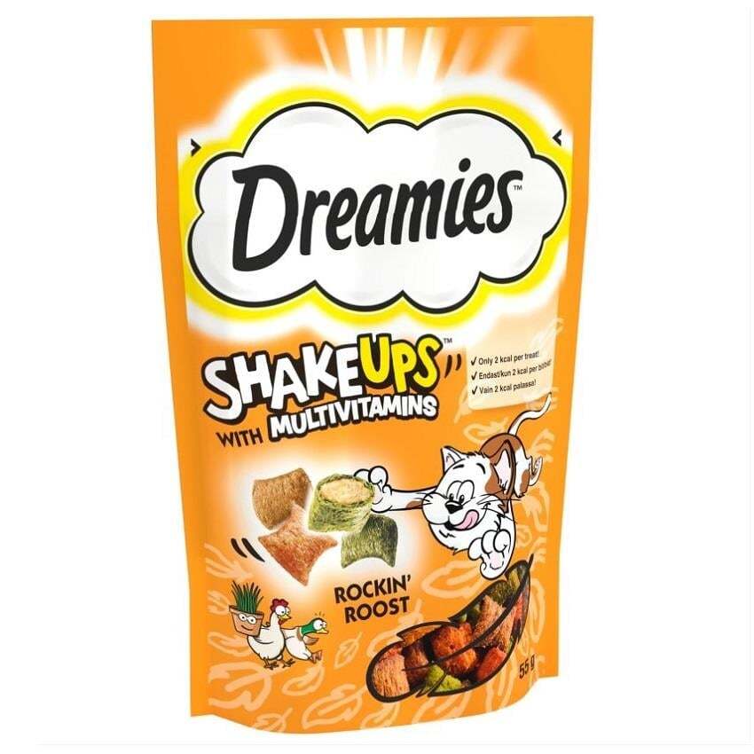 Dreamies Yetişkin Shake Ups Kümes Hayvanlı Ödül Maması 55Gr*6