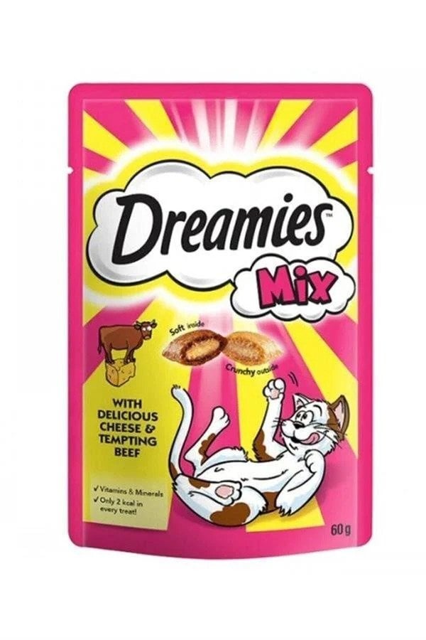 Dreamies Mix Kedi Ödül Maması Sığır Etli 60 Gr