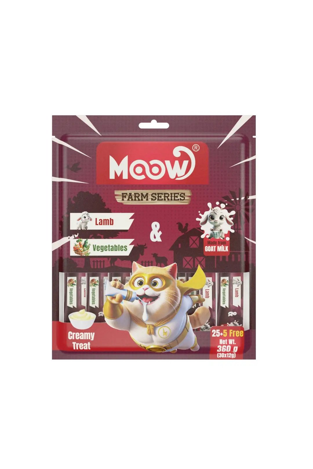 Moow Kuzulu Vegetarian Keçi Sütlü Kedi Ödül Maması