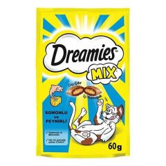 Dreamies Mix Kedi Ödül Maması Somon Balıklı Ve Peynirli 60 Gr