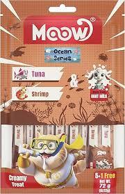 Moow Tuna&Karidesli Keçi Sütlü 12gr*6 lı Kedi Ödülü