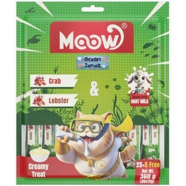 Moow Karides&Yengeçli Keçi Sütlü 12gr*6 lı Kedi Ödülü
