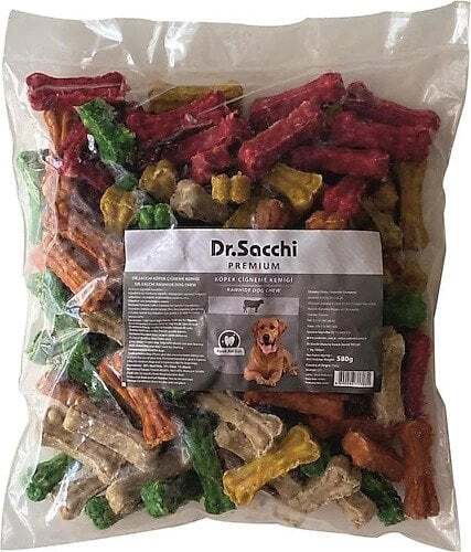 Dr.Sacchi Munchy Kemik Renkli Köpek Ödülü - 1'' 6 Gr 100'lü
