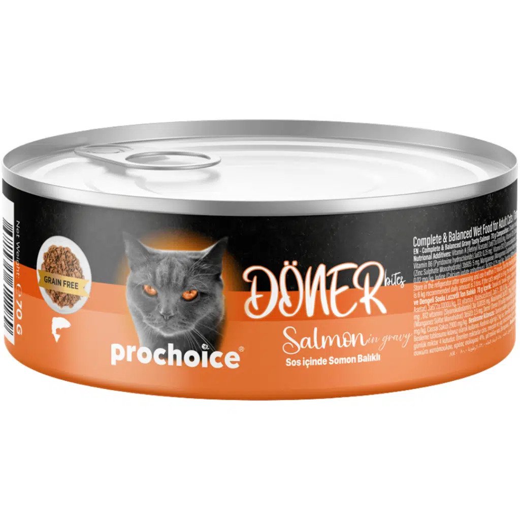 Prochoice Doner Bıtes Adult Cat Salmon 70 Gr