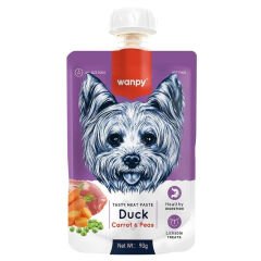 WANPY TAZE ET EZMESİ ÖRDEKLİ&HAVUÇLU 90 GR KÖPEK ÖDÜLÜ