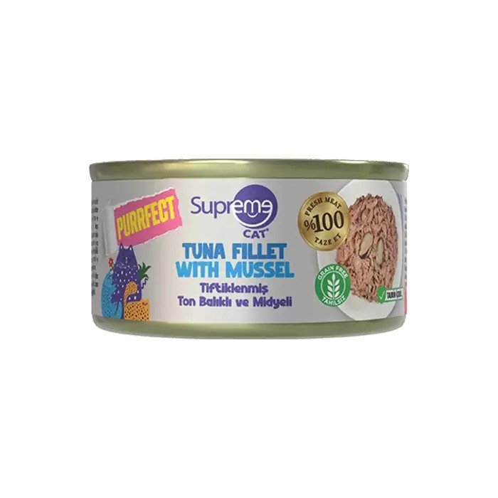 Suprme W Cat Premium Konserve - Tiftiklenmiş Ton Midye 70 Gr