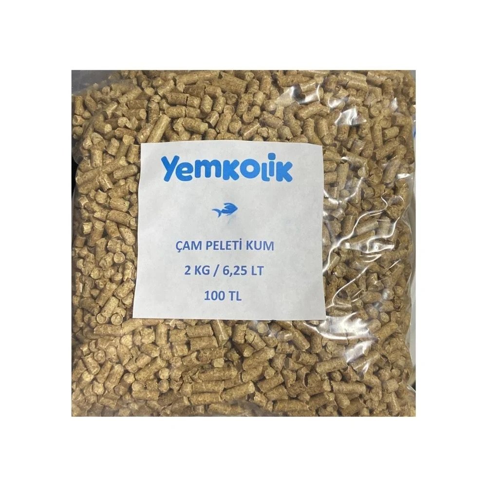 YEMKOLİK ÇAM PELETİ 2 KG/6,25 LT KEDİ KUMU