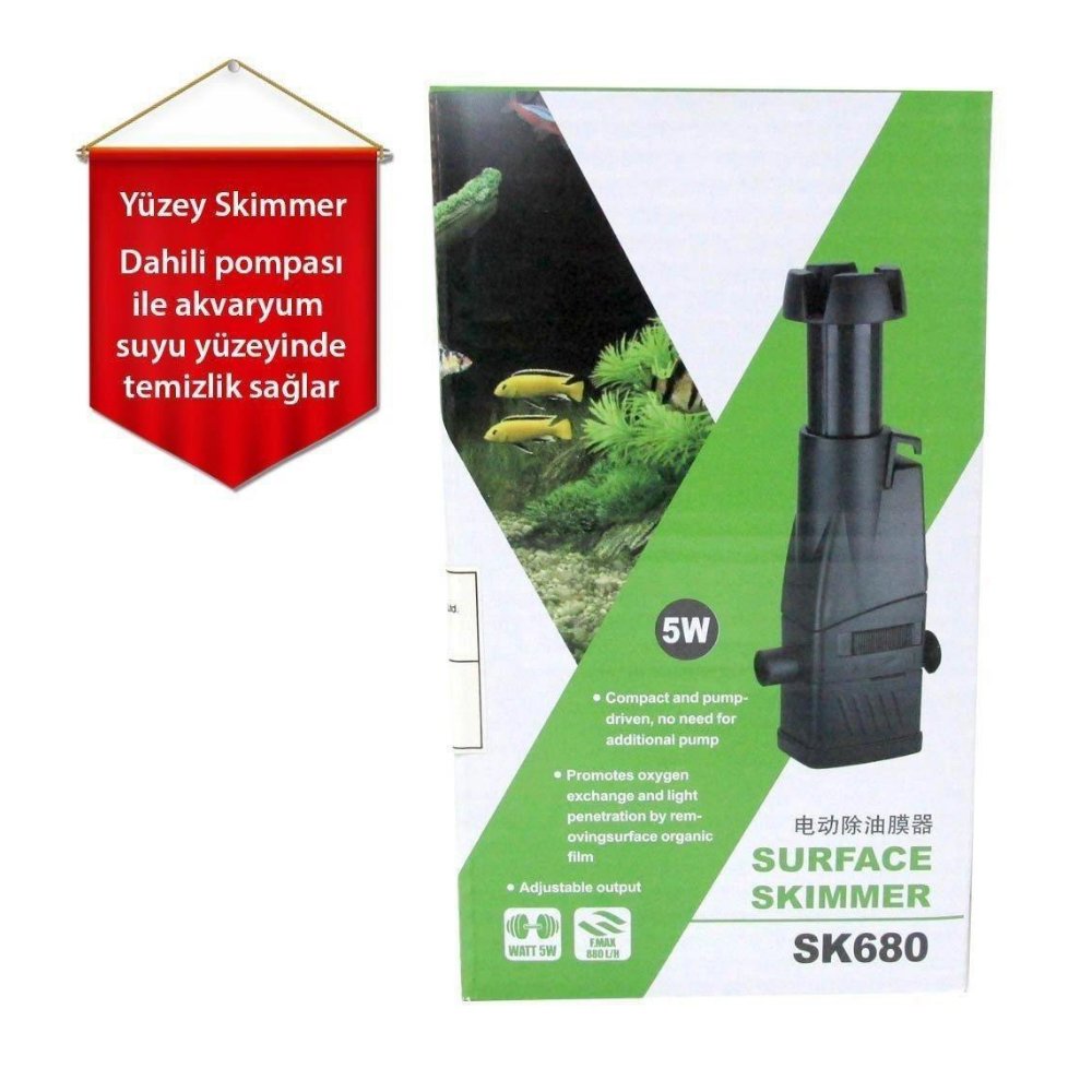 VENÜSAQUA SK-680 YÜZEY EMİCİ FİLTRE