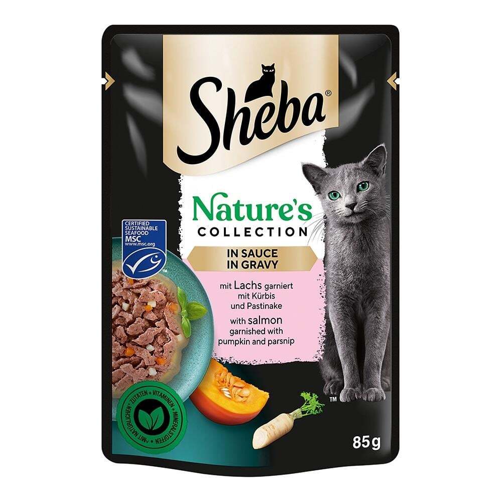 Sheba Yetişkin Balkabaklı Somonlu Yaş Mama 85 Gr
