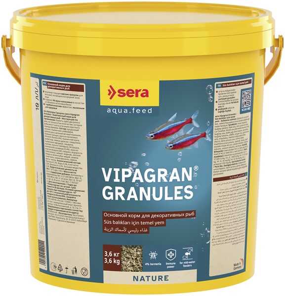 Sera Vipagran Nature 10Lt/3 Kg Kova Balık Yemi