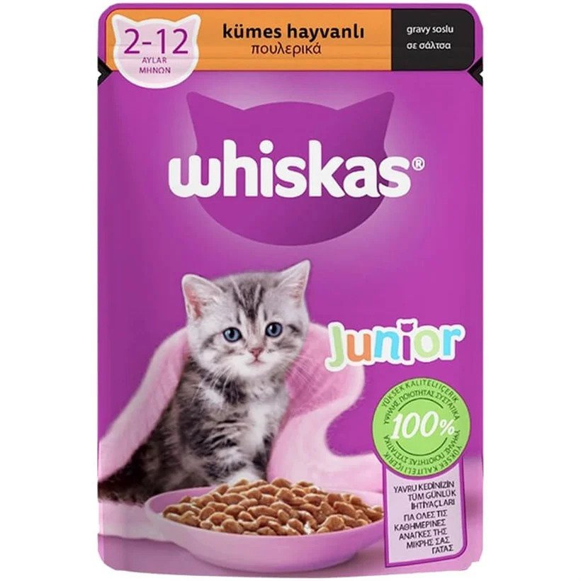Whiskas Kümes Hayvanlı Yavru Pounch Kedi Ödülü 85 Gr