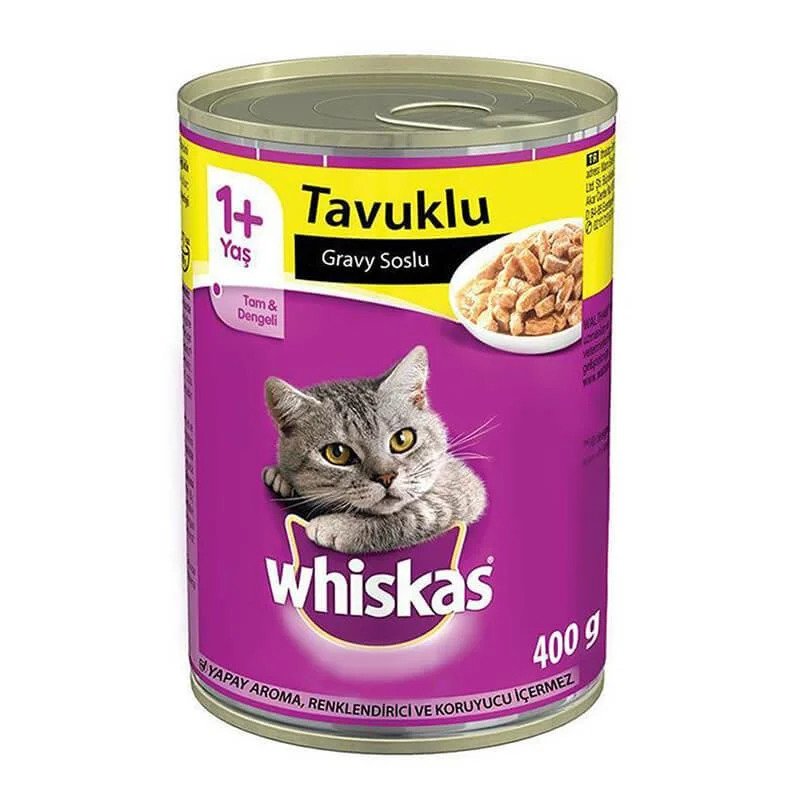 Whiskas Kedi Maması 400 Gr Tavuklu Konserve