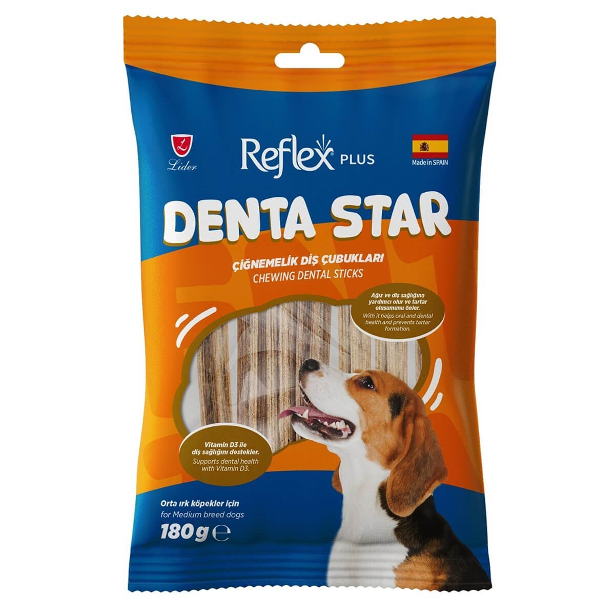 Reflex Plus Dental Stick Medium Breed Köpek Ödülü 180 Gr
