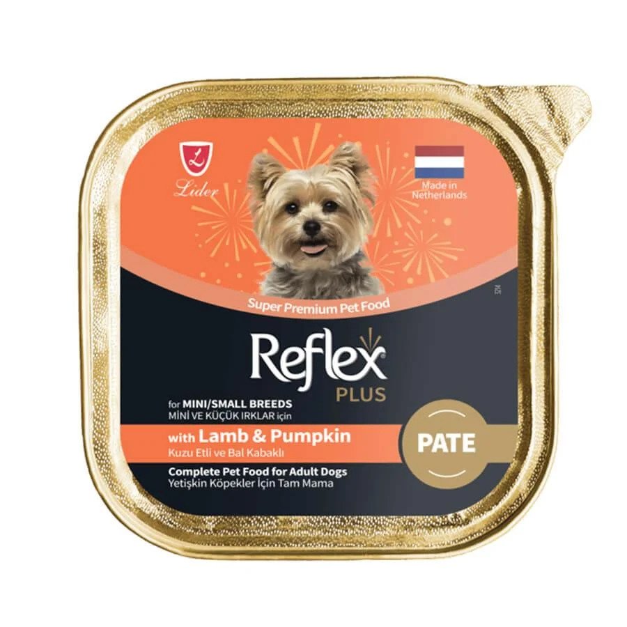 Reflex Plus Kuzu Etli Ve Bal Kabaklı Mini Ve Küçük Irk Yetişkin Köpek Maması 85Gr