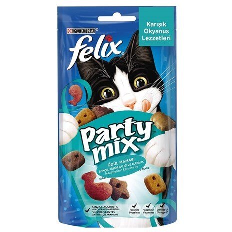 Felix Party Mix Okyanus Lezzetleri 60 gr Kedi Yaş maması