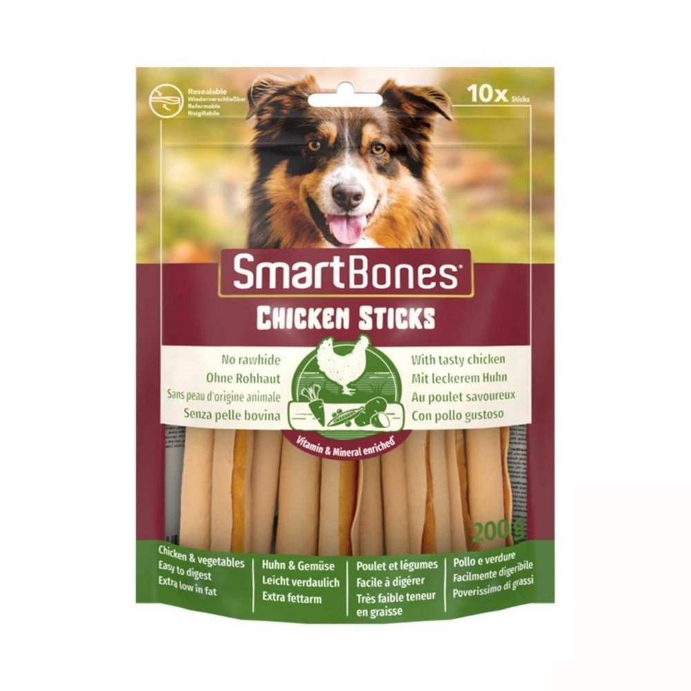SMART BONES SMARTBONES SMARTSTİCK TAVUK 10'LU PAKET KÖPEK ÖDÜLÜ