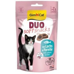 Gimcat Duo Soft Snacks Somon ve Alabalıklı Kedi Ödül Maması 50gr