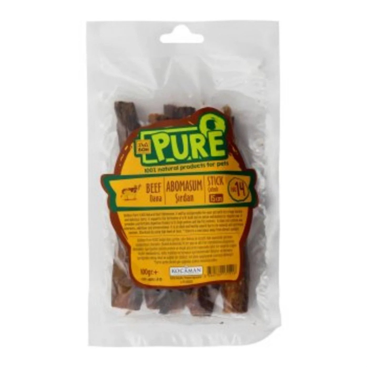 DELİBON PURE DANA KURUTULMUŞ ŞIRDAN 100GR KÖPEK ÖDÜÜLÜ