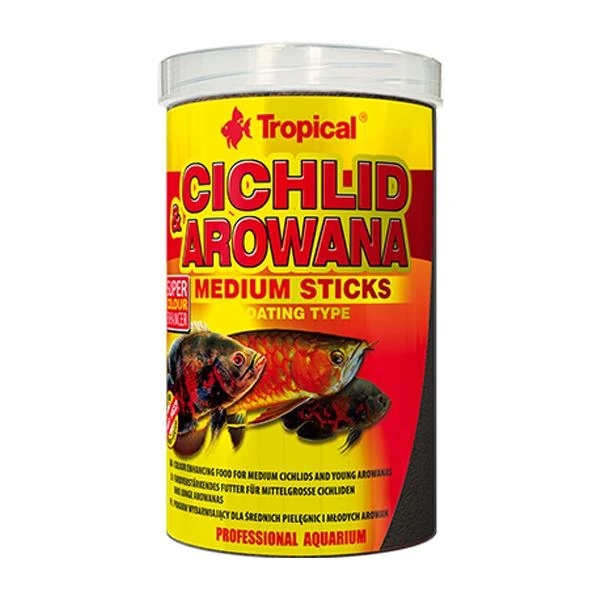 TROPİCAL CİCHLİD AROWANA MEDIUM STİCKS 250 ML/90 GR KUTU BALIK YEMİ