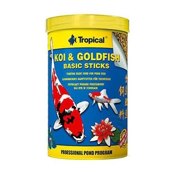 Tropical Koi&GoldFish Basic 1000ml/80g Kutu Balık Yemi