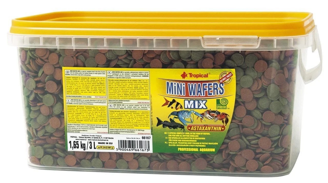 TROPİCAL MİNİ WAFERS MİX 3LT/1,65KG KOVA BALIK YEMİ