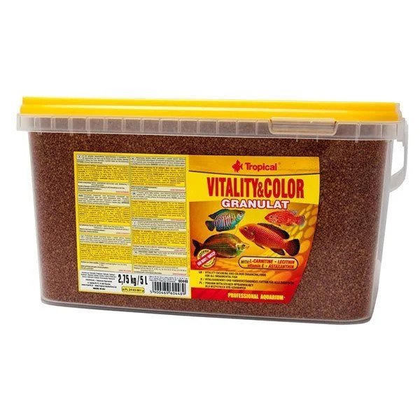 Tropical Vitality&Color Gran 5Lt/2,75Kg Kova Balık Yemi