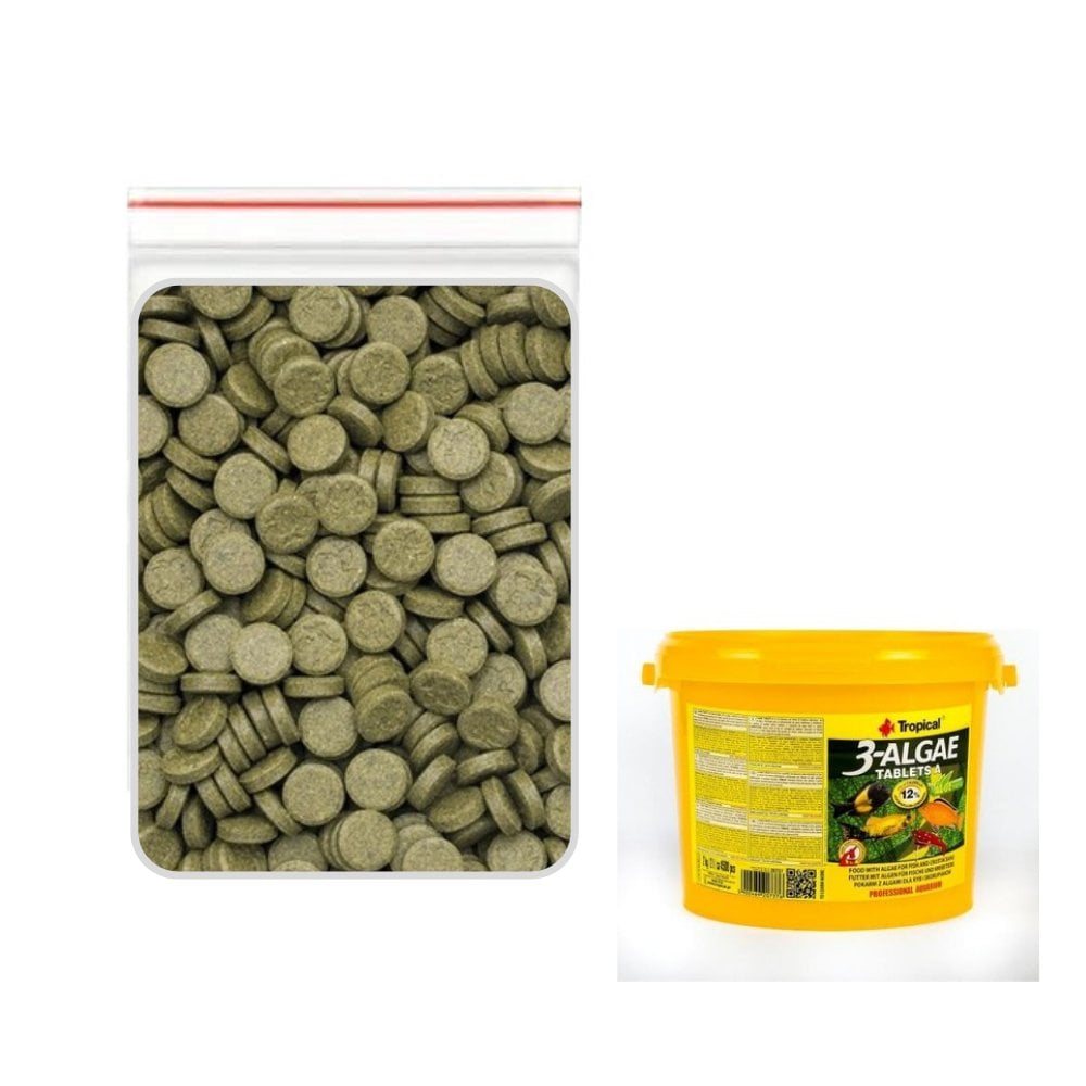 TROPİCAL 3-ALGAE TABLET 100 ADET BALIK YEMİ  (AÇIK)
