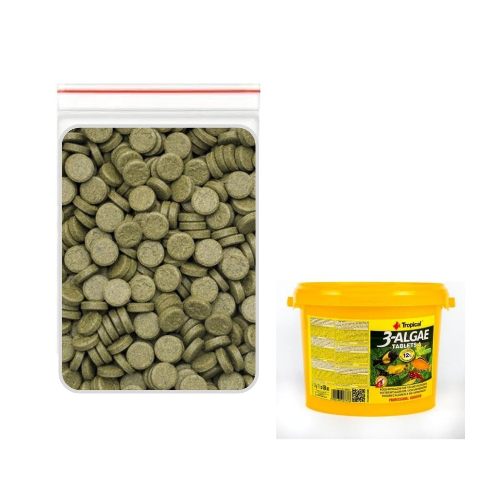 TROPİCAL 3-ALGAE TABLET 50 ADET BALIK YEMİ (AÇIK)