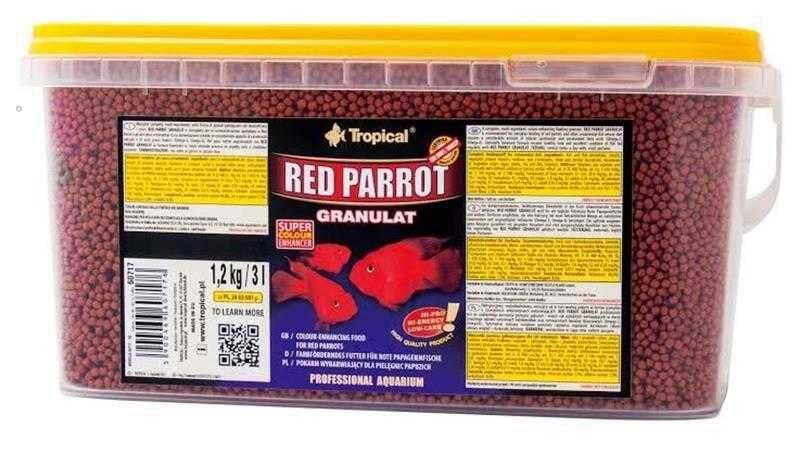 Tropical Red Parrot 3L/1,2 Kg Kova Balık Yemi