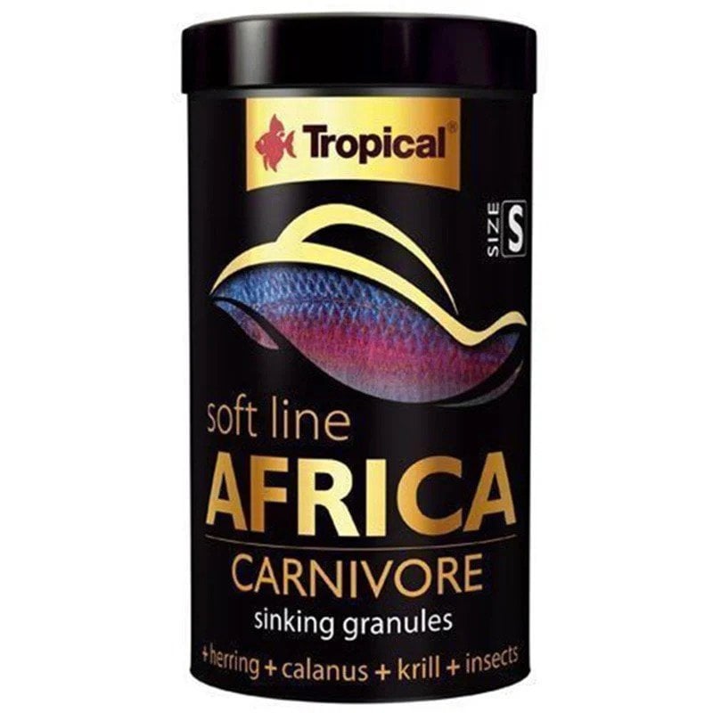 Tropical Soft Line Africa Carnivore Size S 100 Ml/60Gr Kutu Balık Yemi