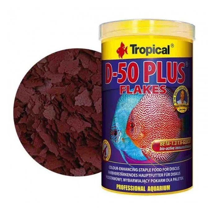Tropical D-50 Plus Flakes 100Gr  Balık Yemi (Açık)