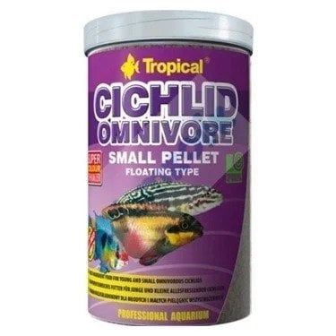 TROPİCAL CİCHLİD OMNİVORE SMALL 1000ML/360G KUTU BALIK YEMİ