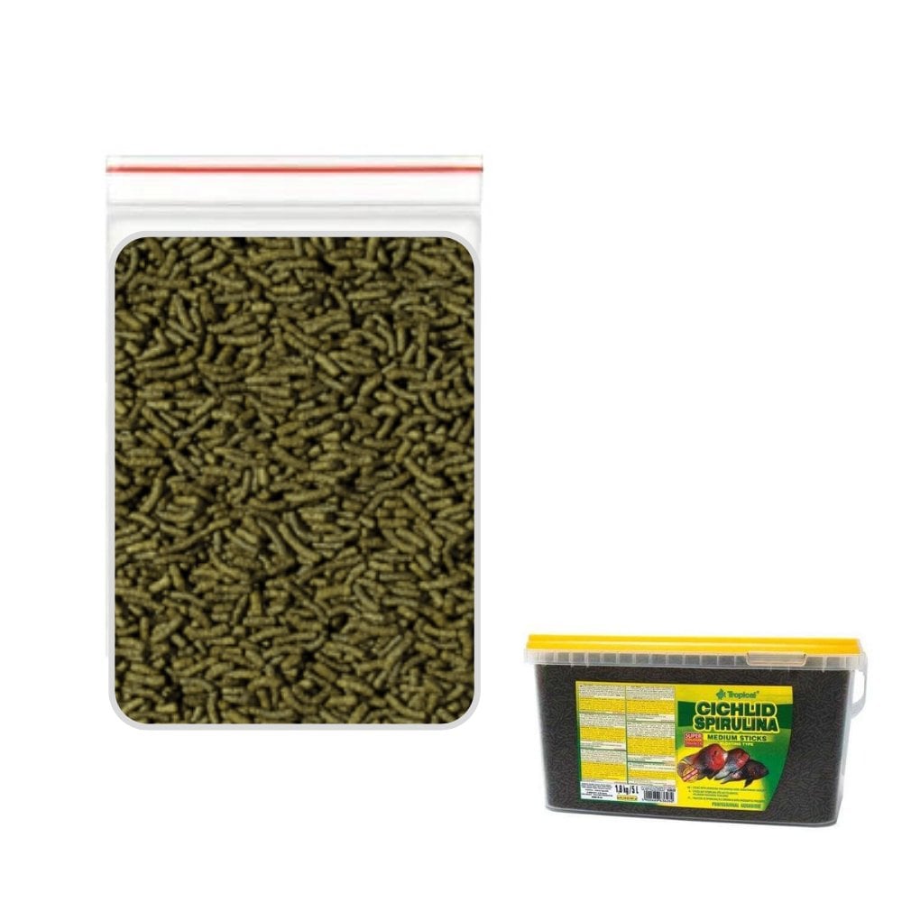 Tropical Cichlid Spirulina Medium Sticks 100Gr  Balık Yemi (Açık)