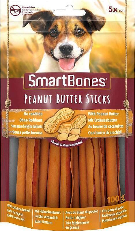 Smartbones Çubuk 5 Li Her Irk Köpek İçin Yer Fıstıklı Köpek Ödülü 100 Gr