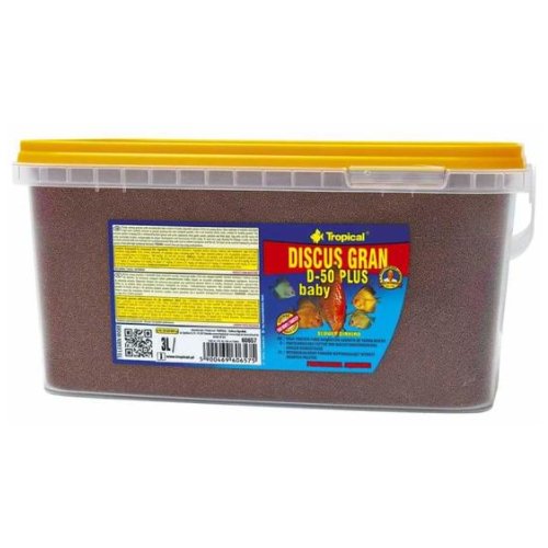 Tropical Discus Gran D-50 Plus Baby 3Lt/1,56Kg Kutu Balık Yemi