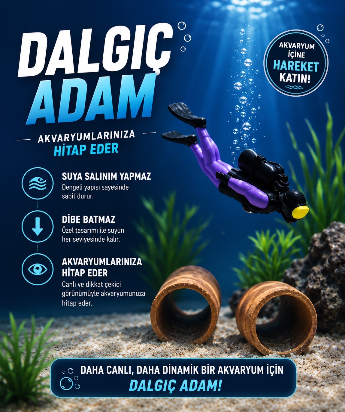 3D Dalgıç Figürü