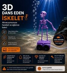 3D Dans Eden İskelet Mor