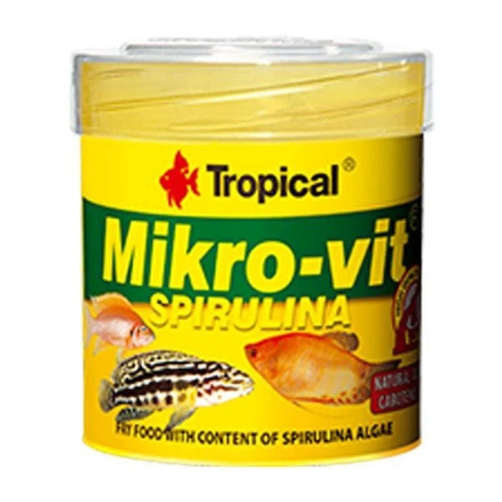 Tropical Mikro-Vit Spirulina 50ml/32g Kutu Balık Yemi