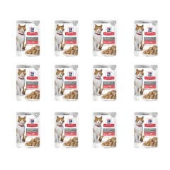 HİLL'S SOMONLU KEDİ YAŞ MAMASI 85 GR X12 Lİ PAKET