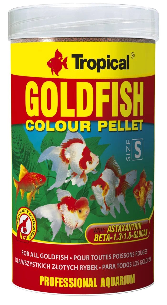 TROPİCAL GOLDFİSH COLOUR PELLET SİZE S 100ML/45G KUTU BALIK YEMİ