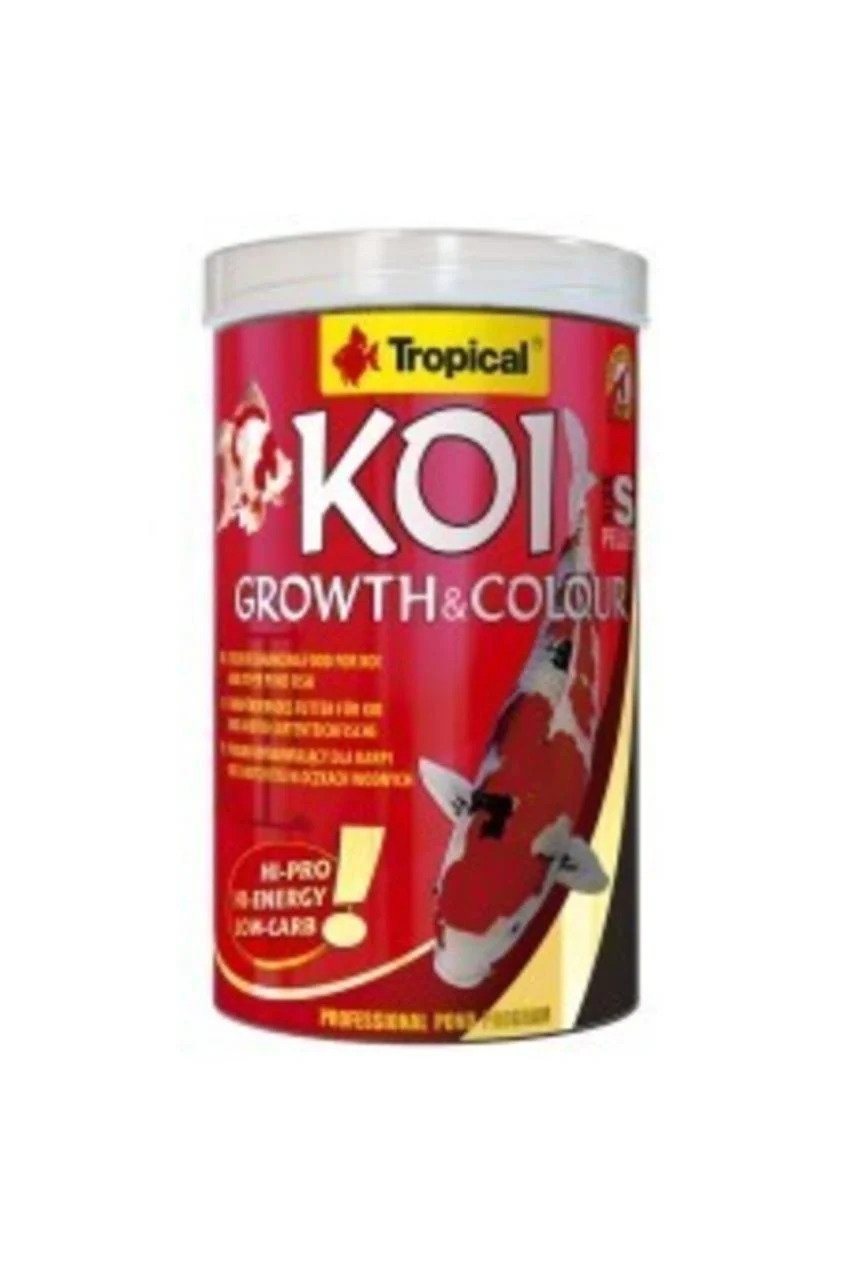 Tropical Koi Growth&Colour Pellet Size S 1000ml/320g Kutu Balık Yemi
