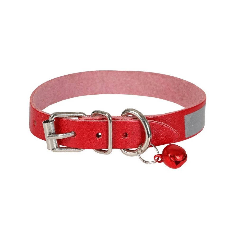Cattie Reflektörlü Deri Kedi Tasması 1*16-20Cm