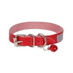 Cattie Reflektörlü Deri Kedi Tasması 1*16-20Cm