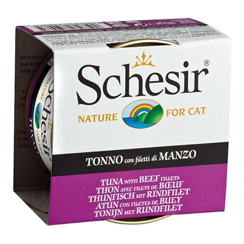 SCHESİR TON VE SIĞIR ETLİ KEDİ KONSERVESİ 85 GR
